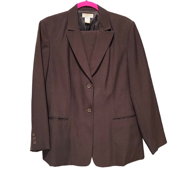 * Worthington Brown Business Jacket (14P) & Pant (8) 2-pc *Suit - Picture 2 of 5